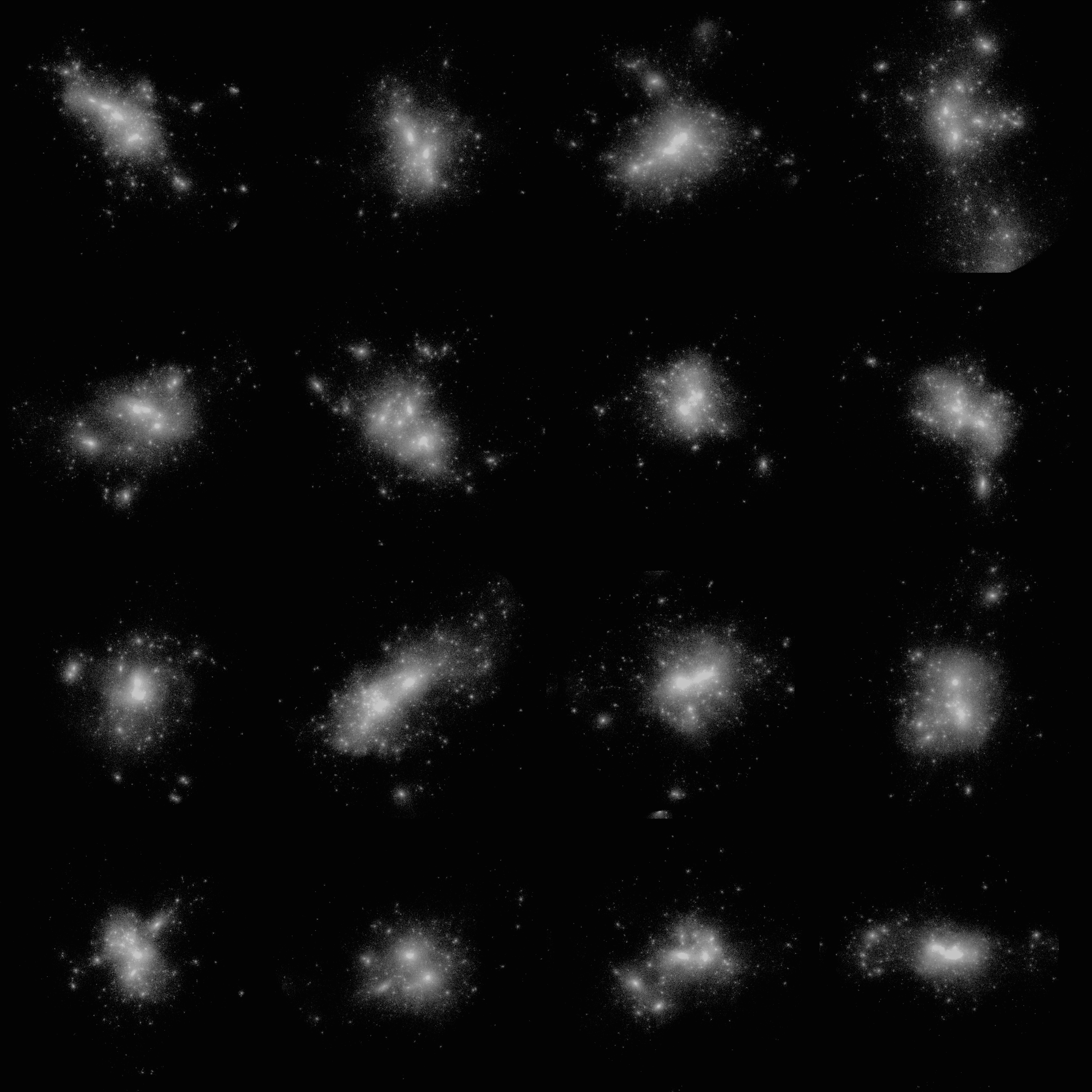 Example multipanel halo visualization